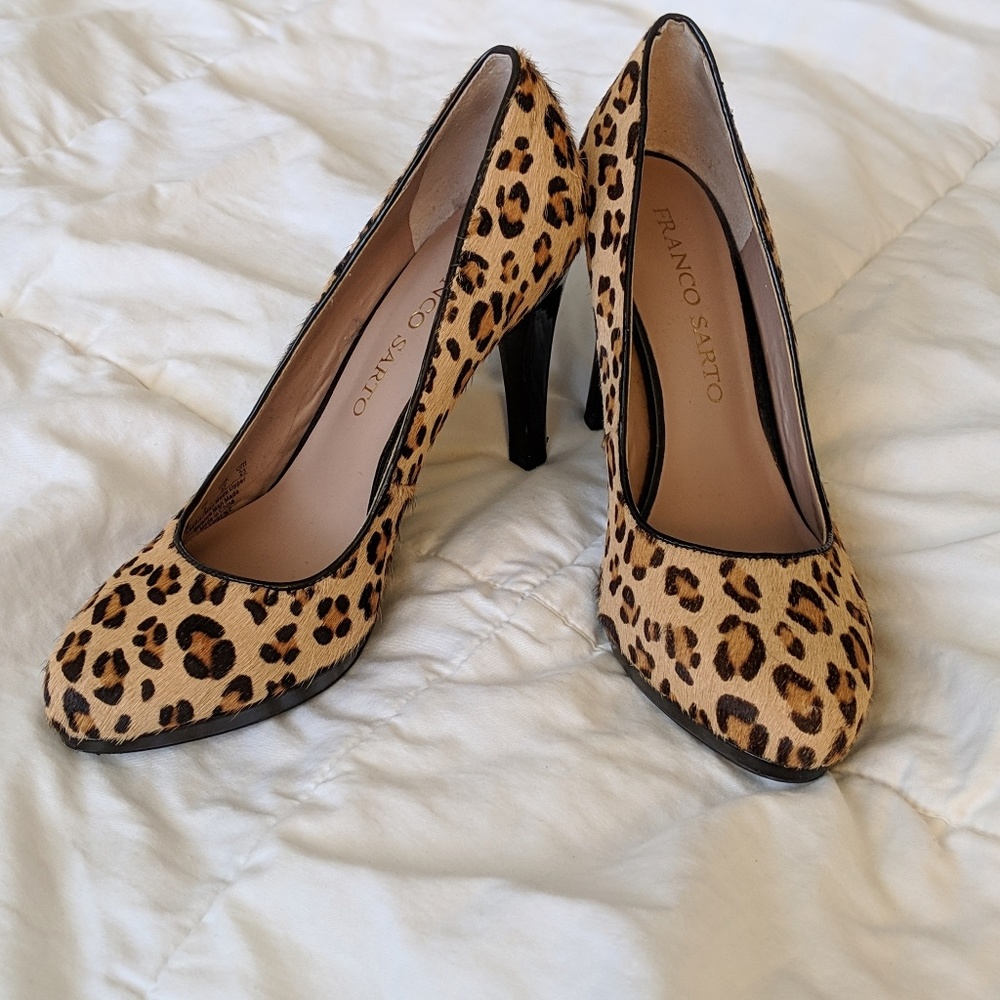 Franco Sarto leopard print pumps